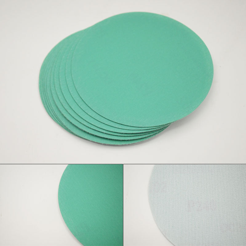 10PCS Disc 240 Grit 5 PSA Green Auto Sanding Paper Sheets Sand Velcro