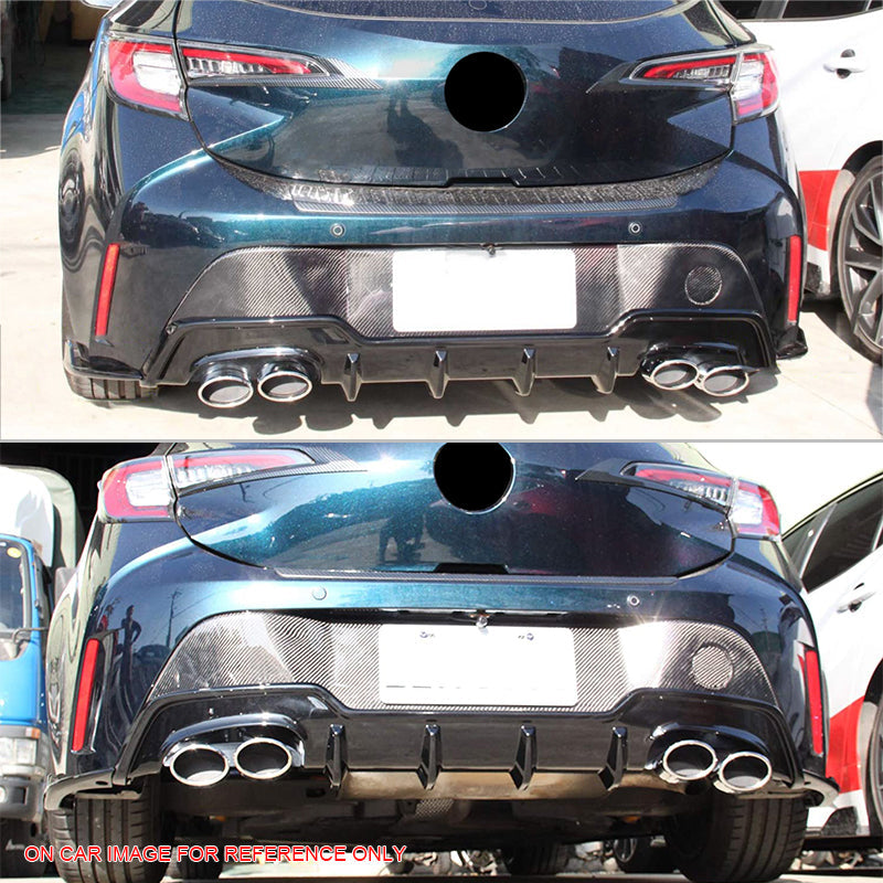 Fits 19-22 Toyota Corolla E210 Hatchback Matte Black Rear Diffuser ABS