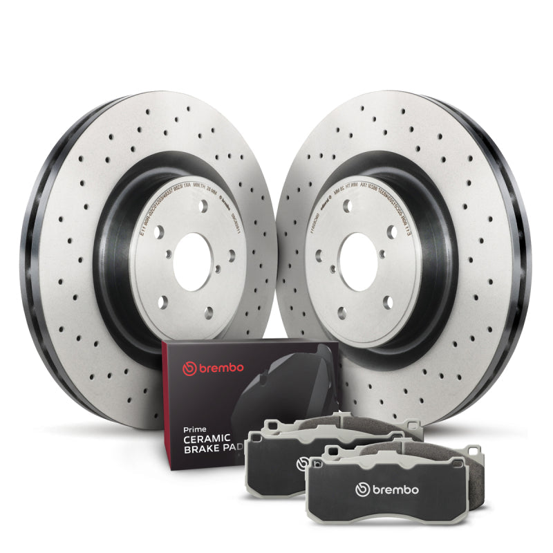 Brembo OE 03-11 Mercedes-Benz G55 AMG/02-08 G500/09-15 G550/2017 G550 Rear Disc Brake Kit KT00B48
