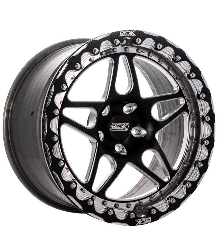 Belak Wheels Belak 18x11 / 6.75in BS / 5x112mm BP / High Pad / Series 3 - Single Beadlock Wheel 18115112S36SB-SBL