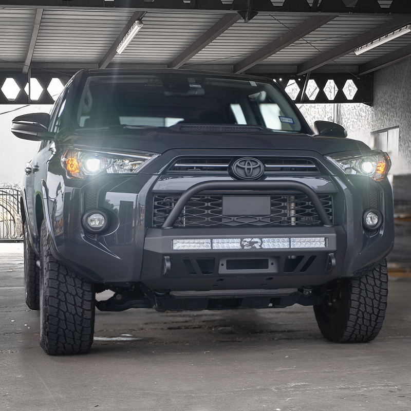 Cali Raised LED Cali Raised 14-24 Toyota 4Runner Stealth Bumper - Bull Bar / 32In Led Bar Spot CR4112