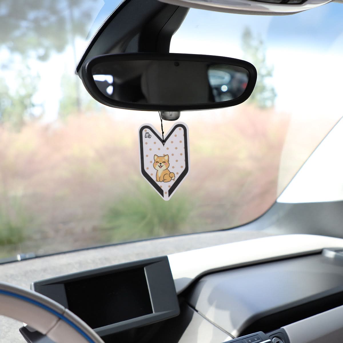 Young Leaf Shiba JDM Squash Paper Hanging Air Freshener