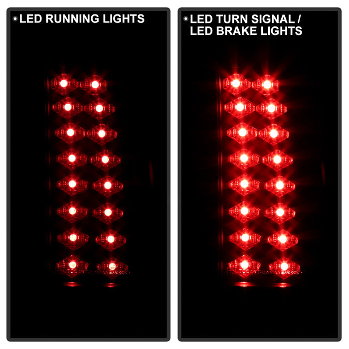 Spyder Chevy C/K Series 1500 88-98/GMC Sierra 88-98 LED Tail Lights Blk Smke ALT-YD-CCK88-LED-BSM 5077981
