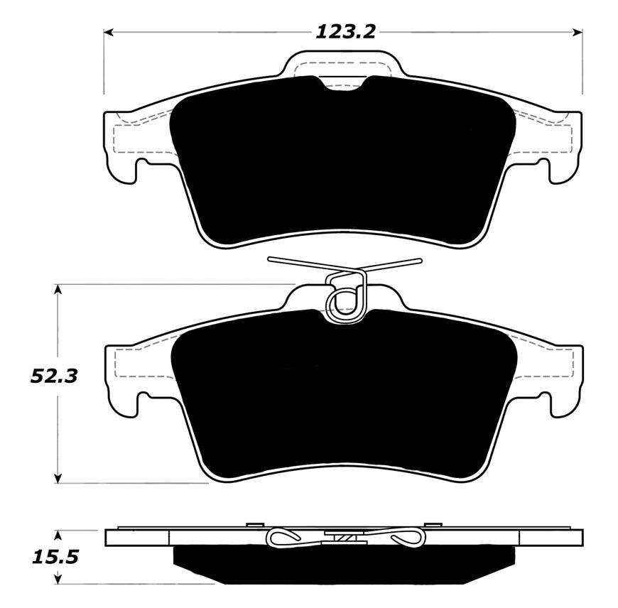 Porterfield Brake Pads for 2006 VOLVO S40 320mm Front Discs