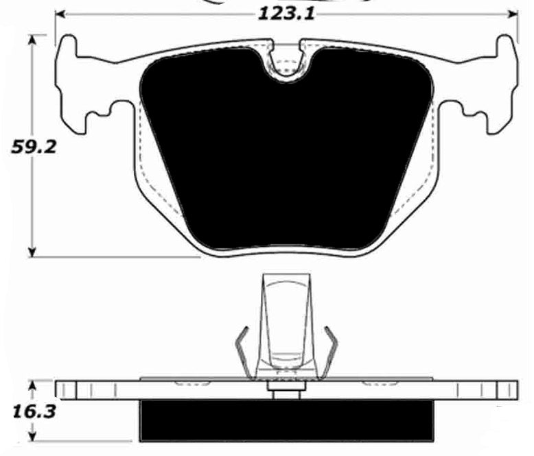 Porterfield Brake Pads for 1997 BMW 750 Series