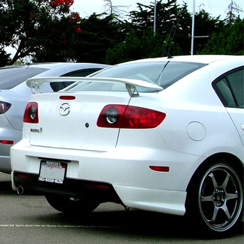2003-2009 Mazda 3 Sedan Black Window Visor Roof Spoiler Lip Wing ABS