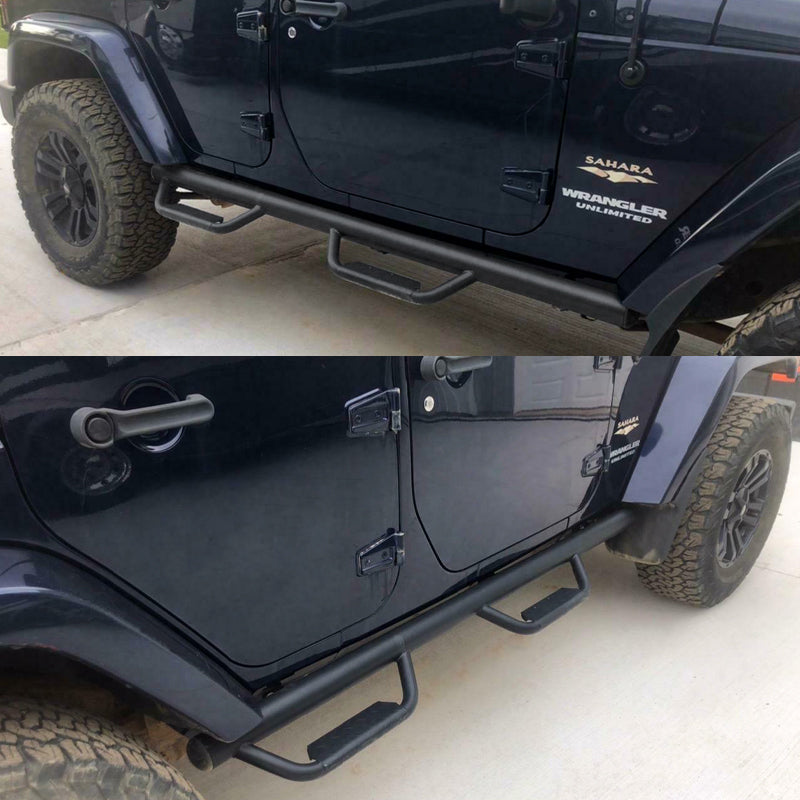 2007-2018 Jeep Wrangler JK Offroad Step Armor Nerf Bar Running Board