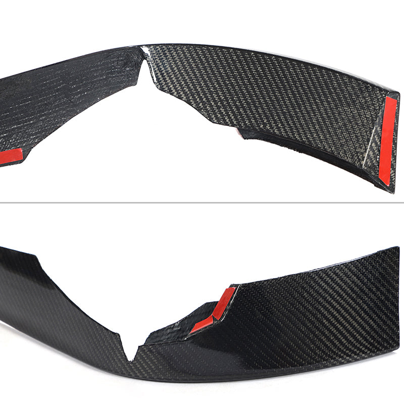 2020-2025 Chevrolet Corvette IKON Front Canard Splitter Carbon Fiber