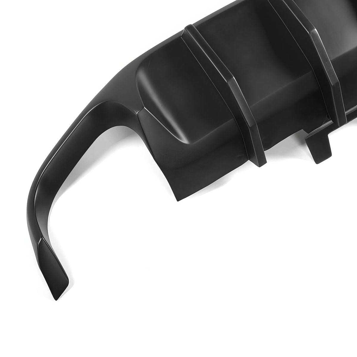 2013-2014 Ford Mustang Shelby Unpainted Black Rear Bumper Diffuser PP