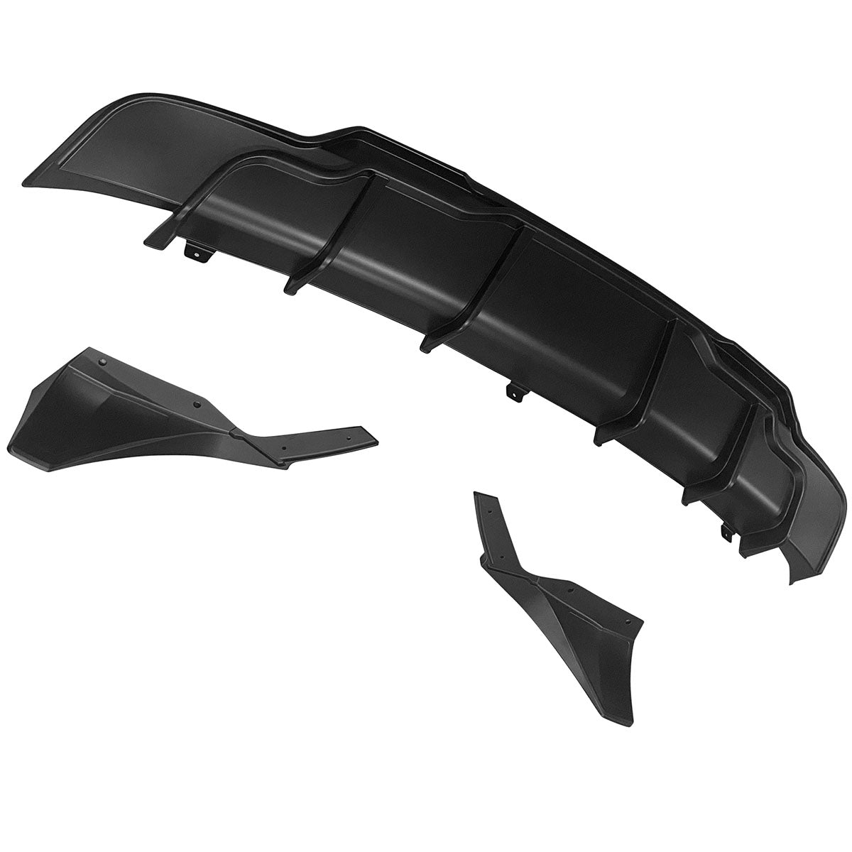 2017-2024 Tesla Model 3 Rear Diffuser with Aprons IKON Style 3PC