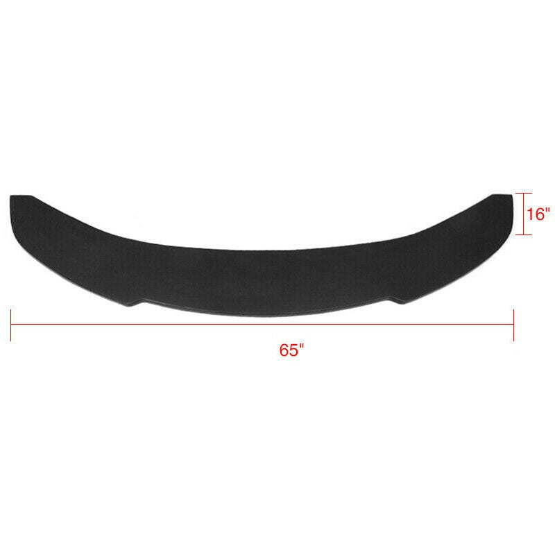 Universal V1 Style 65" x 16" Car Front Lip Spoiler Splitter PU