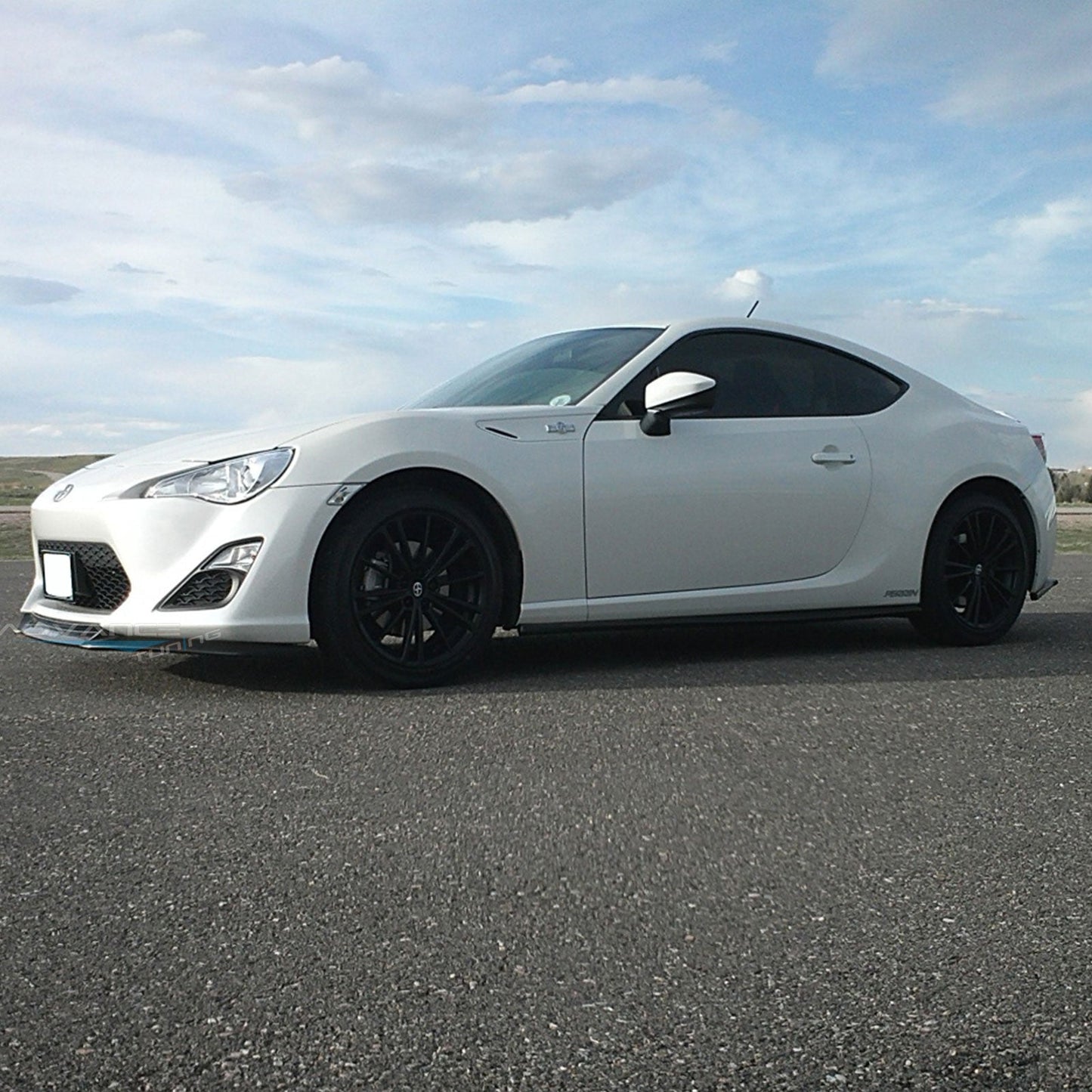 2013-2016 Scion FRS GT Style Unpainted Black Front Bumper Lip PU