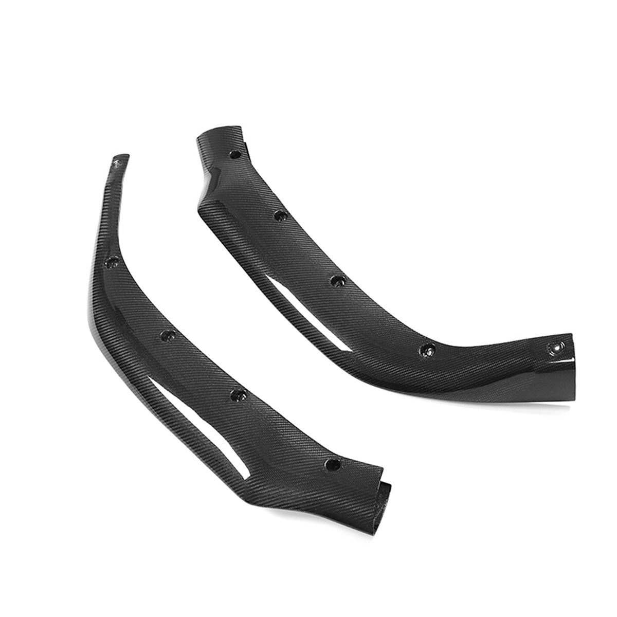 2017-2021 Tesla Model S Track Pack Carbon Fiber 3PC Front Bumper Lip