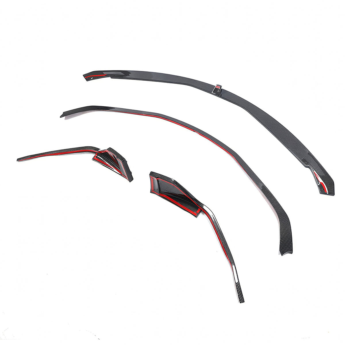 2020-2025 Toyota GR Supra MZ Speed Front Bumper Lip Gloss Carbon Fiber