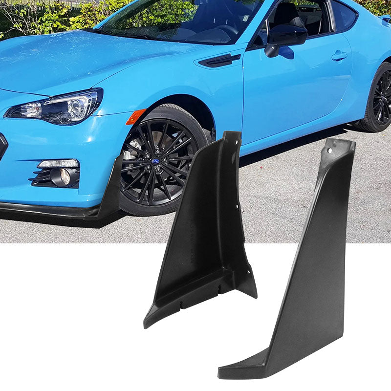 2013-2016 Subaru BRZ Unpainted Front Bumper Lip Winglets 2PC PU