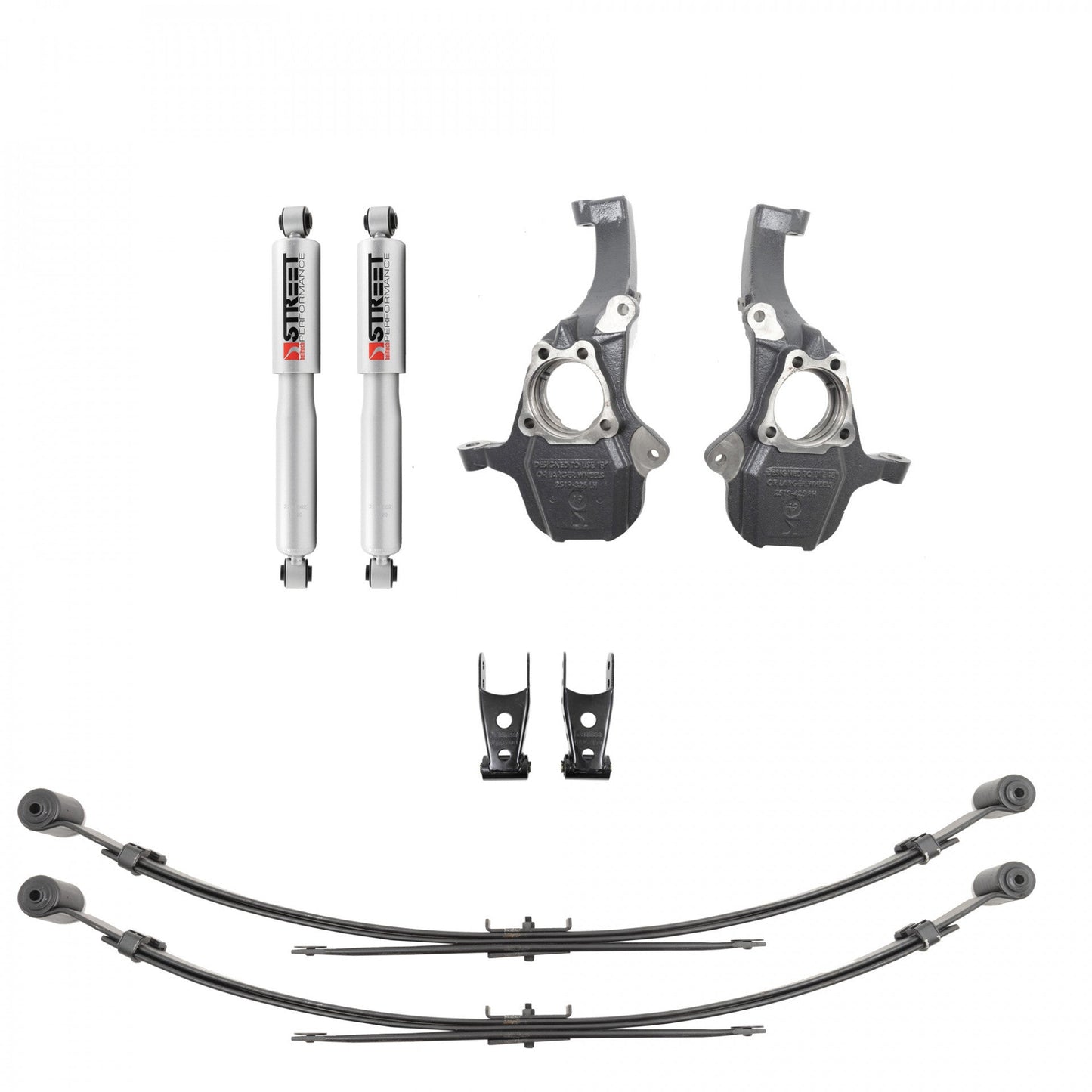 Belltech Lowering Kit 2in Front/ 4in Rear 19- GM P/U 1500 350345