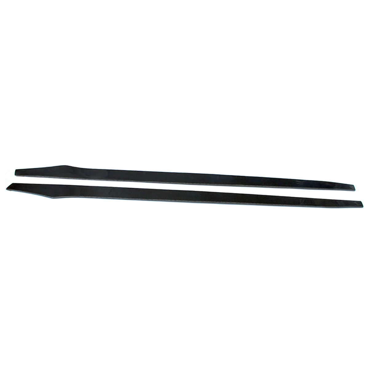 Universal 81 Inch Side Skirt Extension Flat Bottom Line Carbon Fiber
