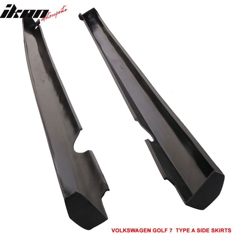 2015-2016 Volkswagen Golf 7 Type A Unpainted Side Skirts Rocker Panel