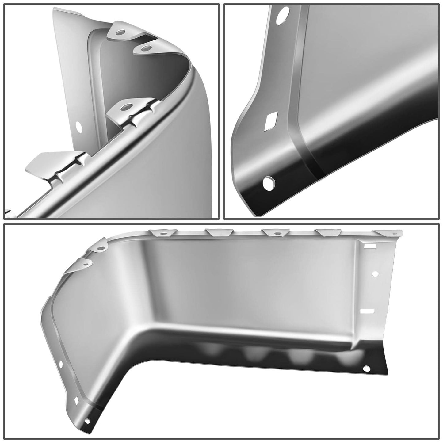2007-2013 Chevrolet Silverado GMC Sierra Rear Bumper Cover Chrome