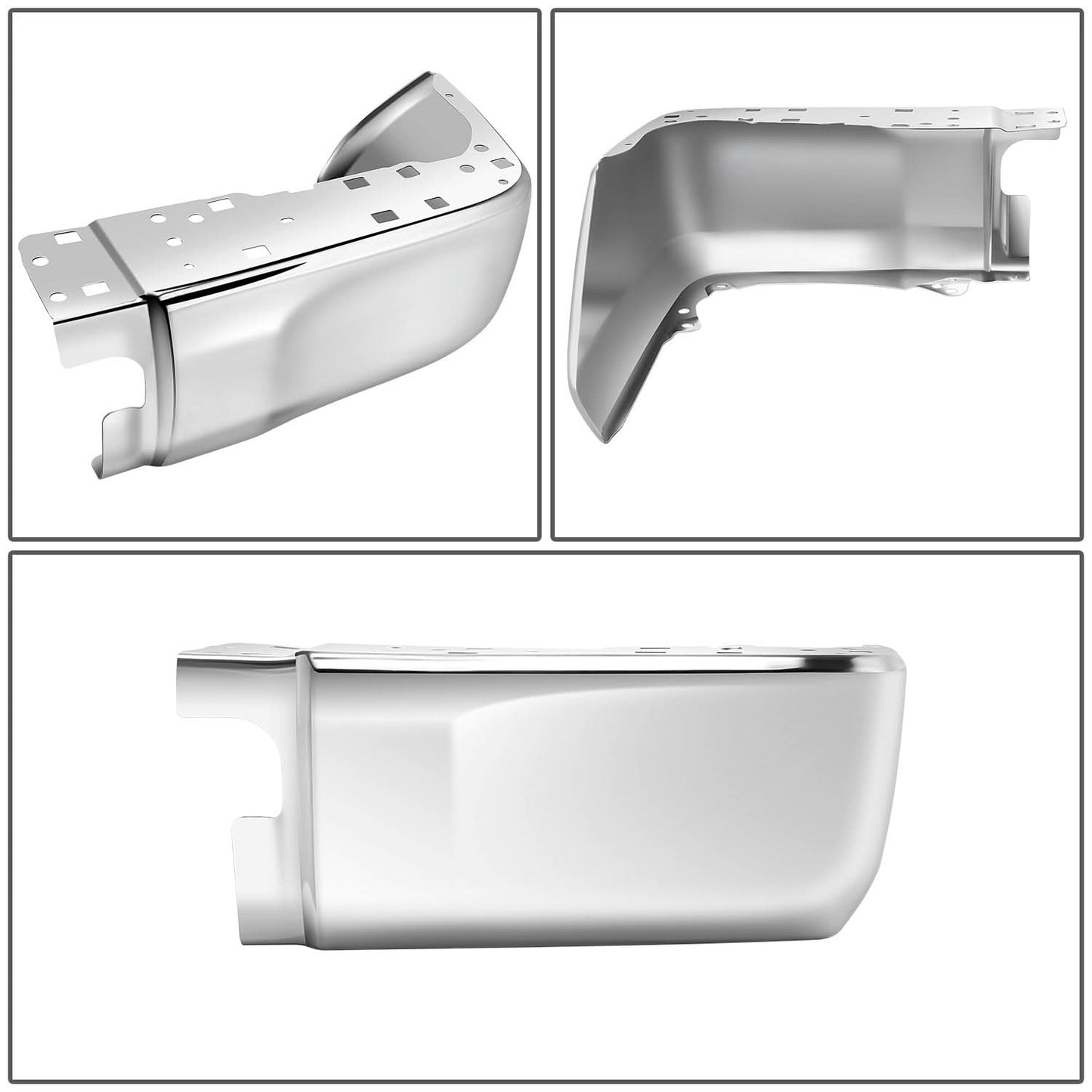 2014-2021 Toyota Tundra Rear Bumper Cover - Right - Chrome
