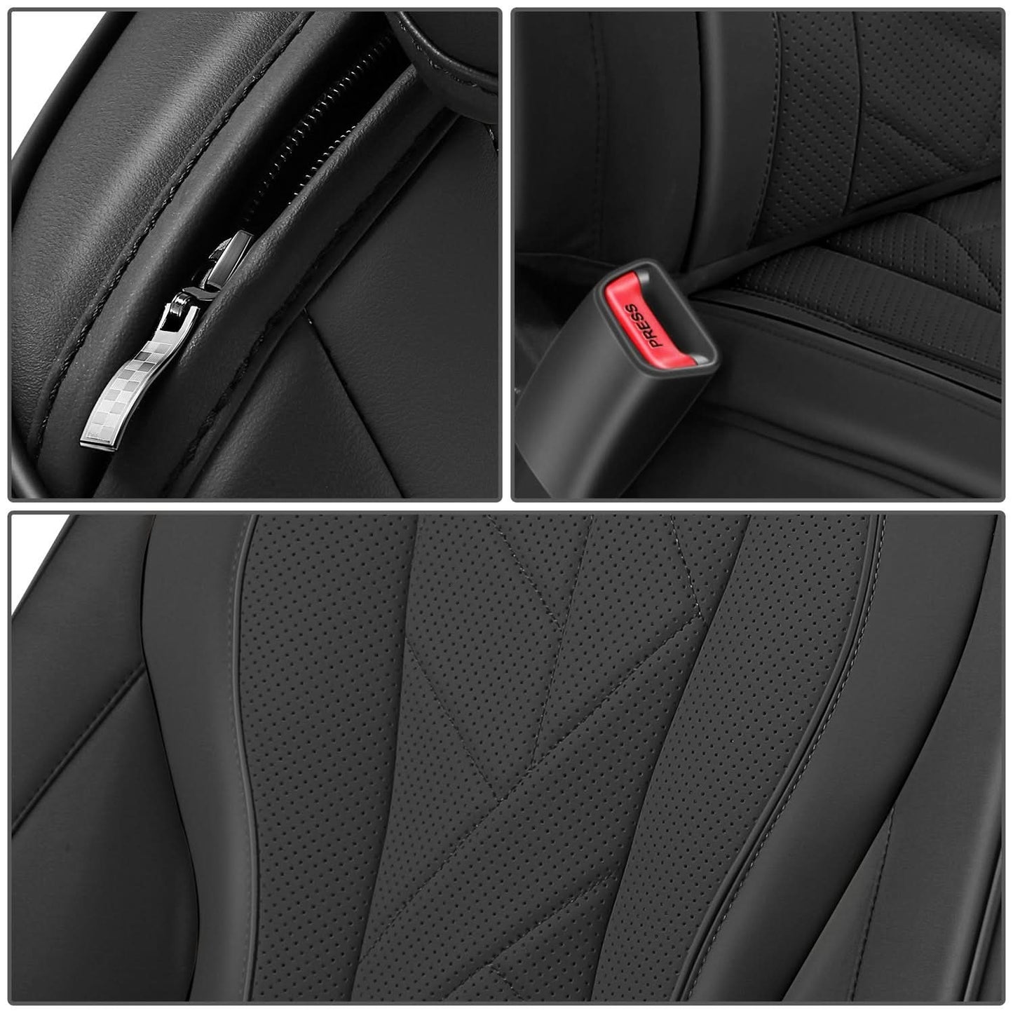 Touring Series Full Set Seat Covers - Black