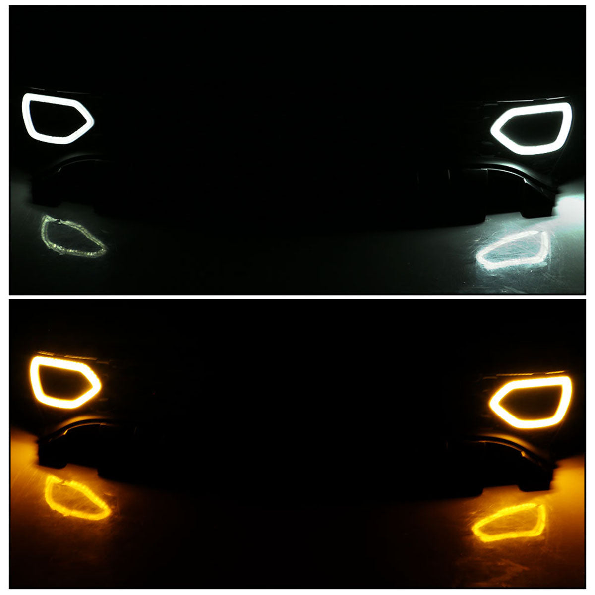 2015-2023 Dodge Charger SRT Style Black Upper Lower Grille LED Lights