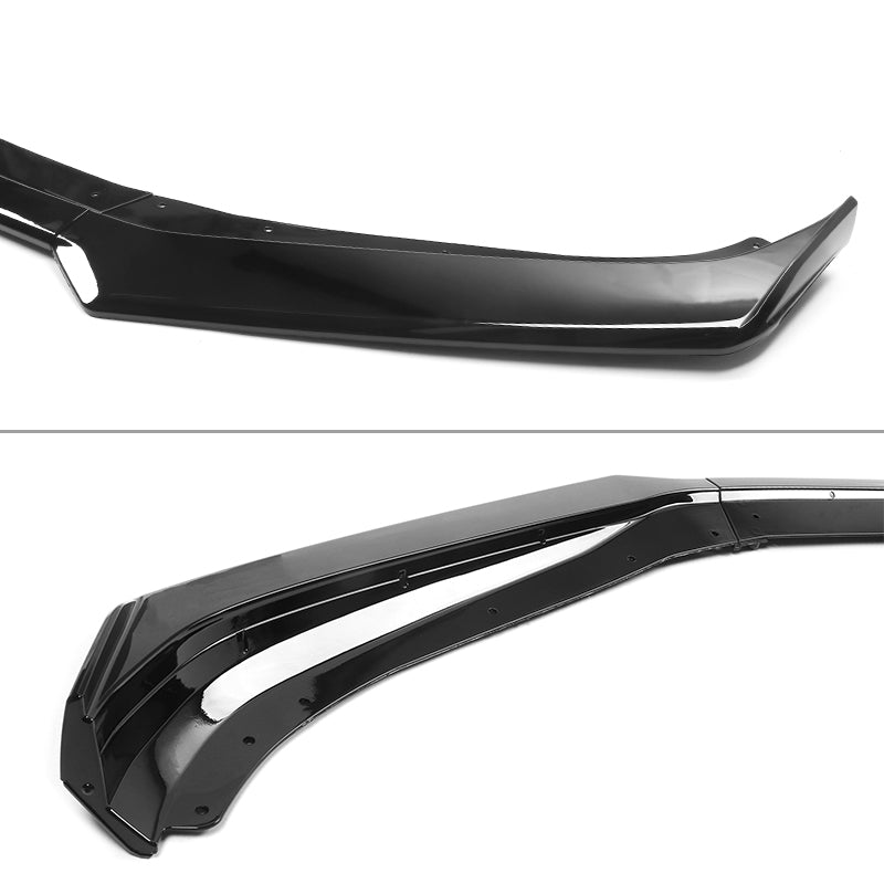 2019-2024 Chevy Camaro SS Style Black Front Bumper Guard Gloss Lip ABS