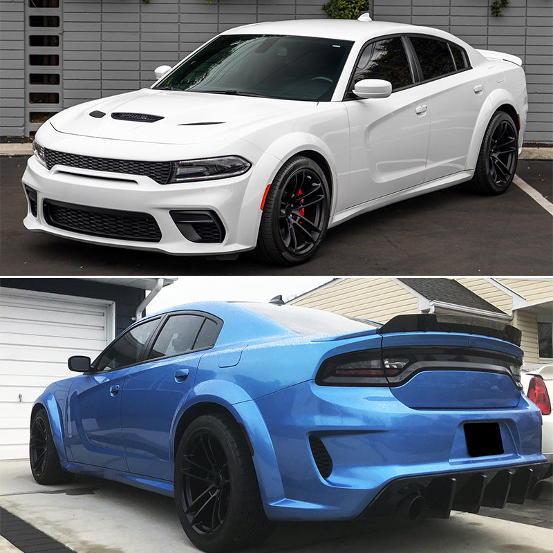 2015-2023 Dodge Charger Widebody Gloss Whole Bumper Kits Diffuser PP
