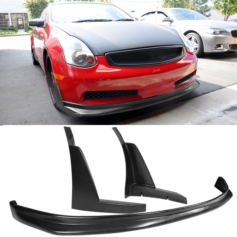 2003-2006 Infiniti G35 Coupe N1 Style Front Lip & Winglet Splitter PU