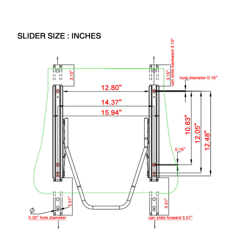 Universal Orange Bezel Racing Seat Cam-lock Belt Dual Slider PU Carbon