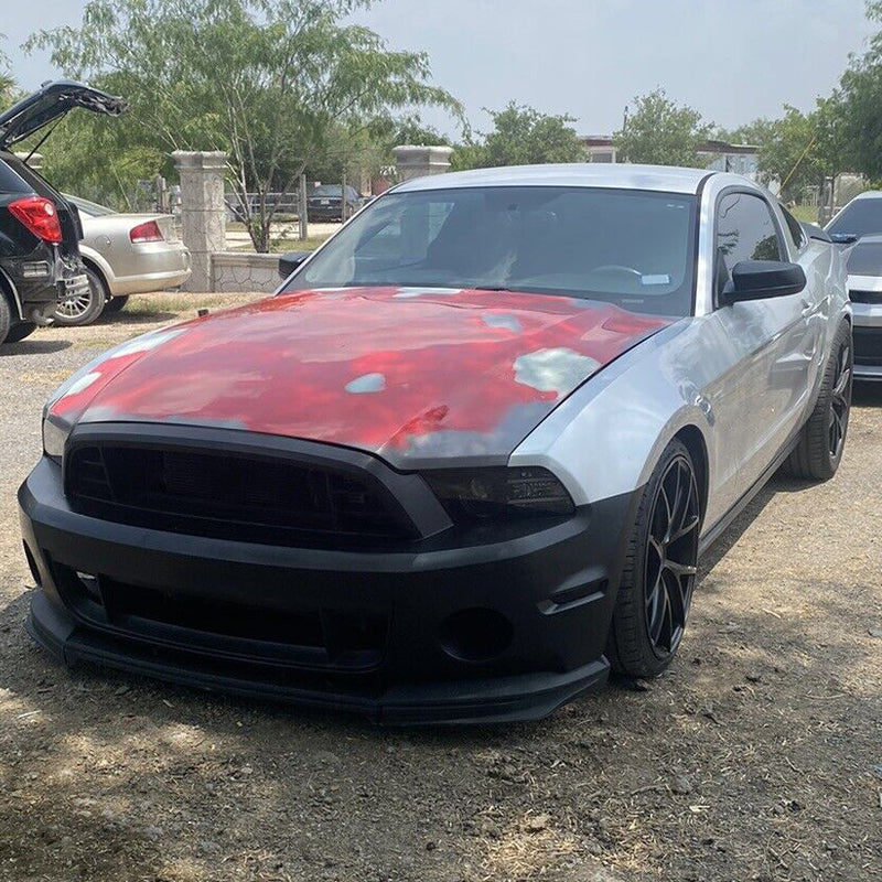 2010-2014 Ford Mustang GT500 Style Front Bumper Cover w/ Grille Lip