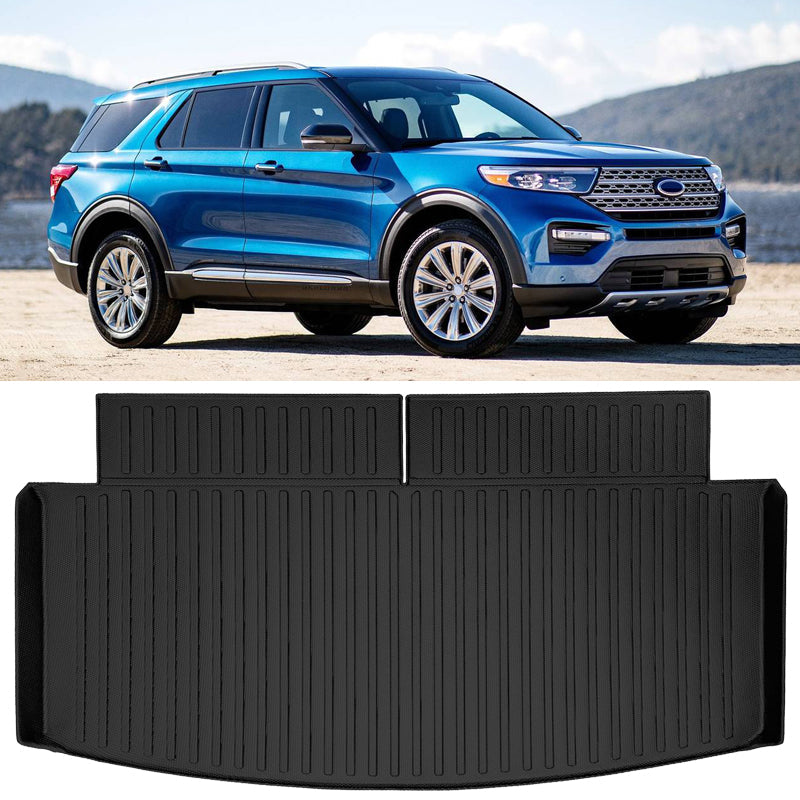 2020-2024 Ford Explorer Trunk Mat & Backrest Mats Cargo Liner TPE