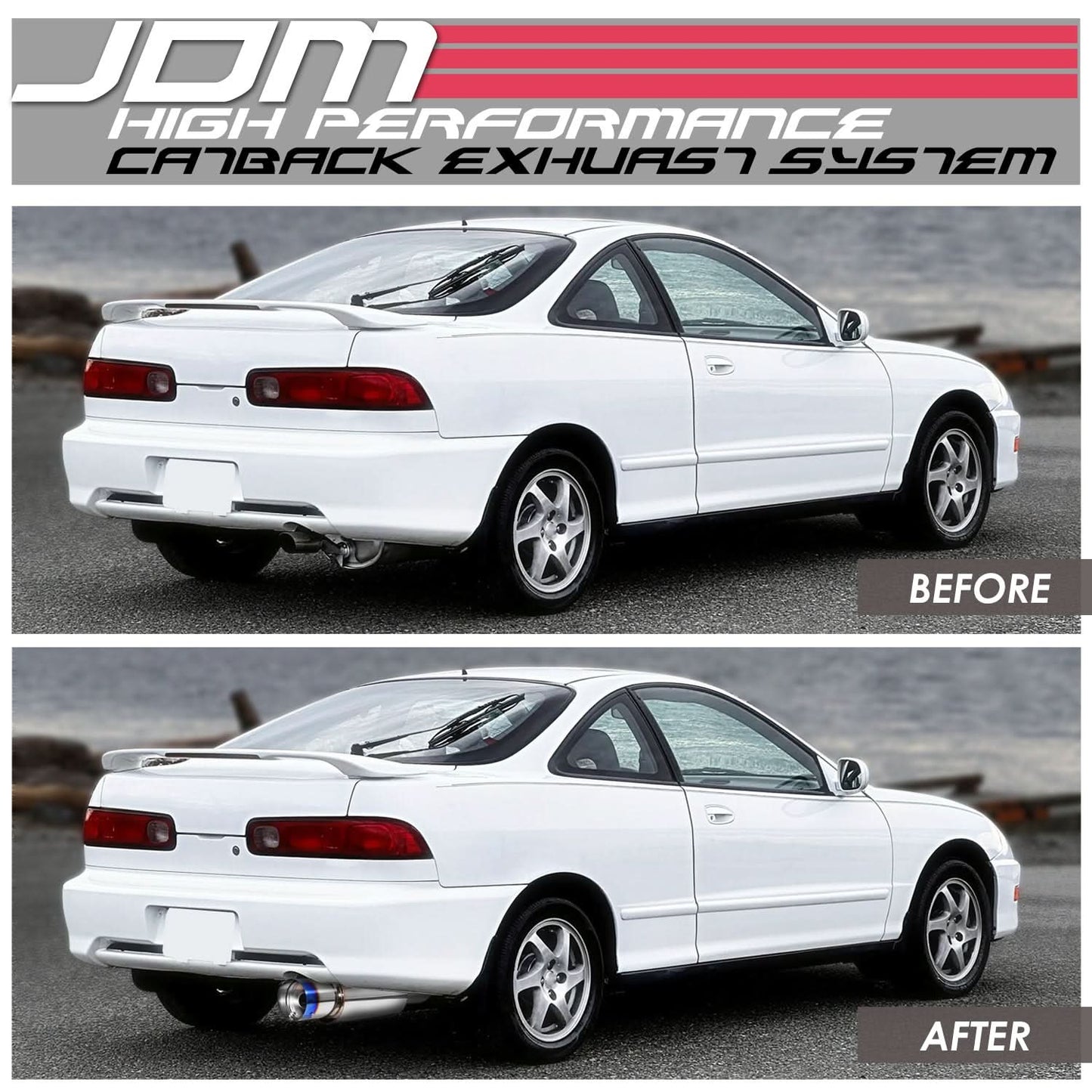 1994-2001 Acura Integra 2-Door GSR Catback Exhaust - Stainless Steel