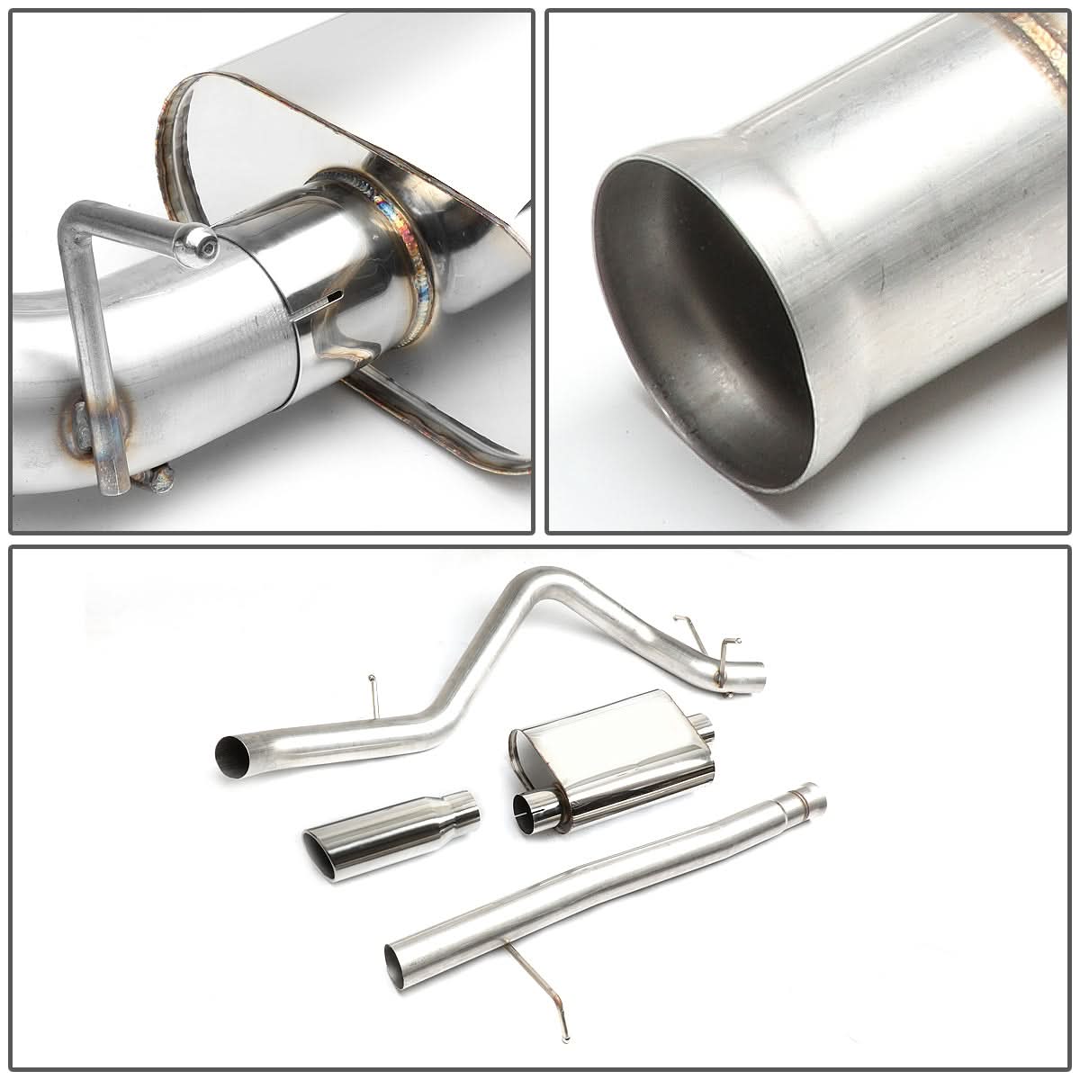 07-13 Chevrolet Silverado / GMC Sierra Catback Exhaust Stainless Steel