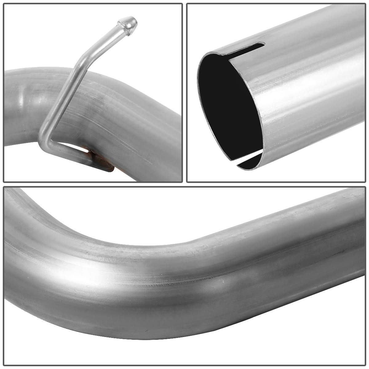00-05 Dodge Neon Single Burnt Tip Catback Exhaust - Stainless Steel