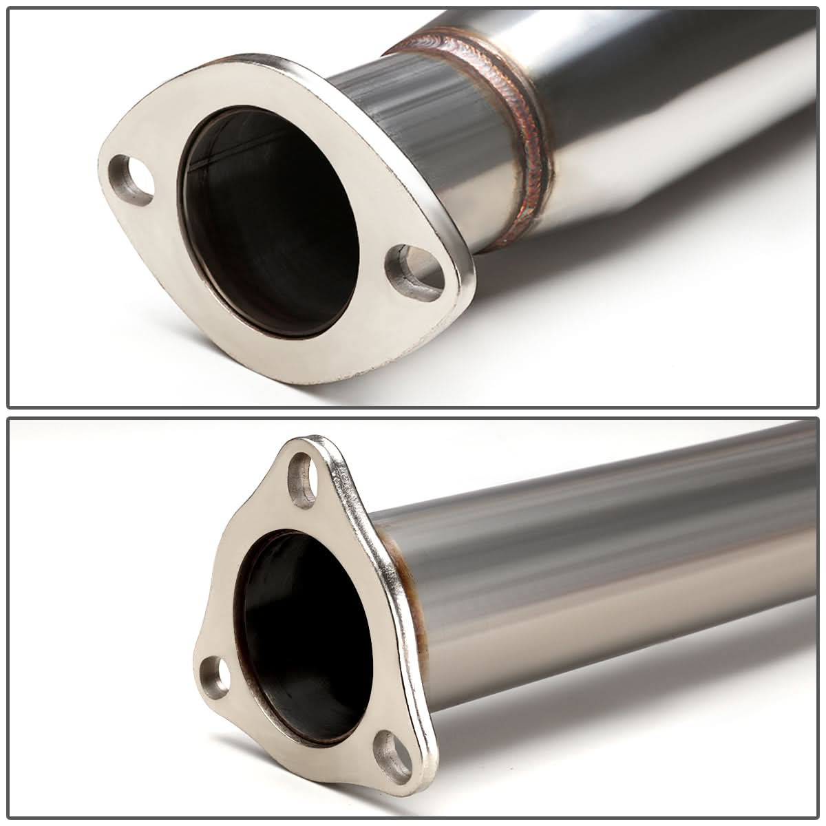 92-95 Honda Civic 3-Door Single Tip Catback Exhaust - Stainless Steel