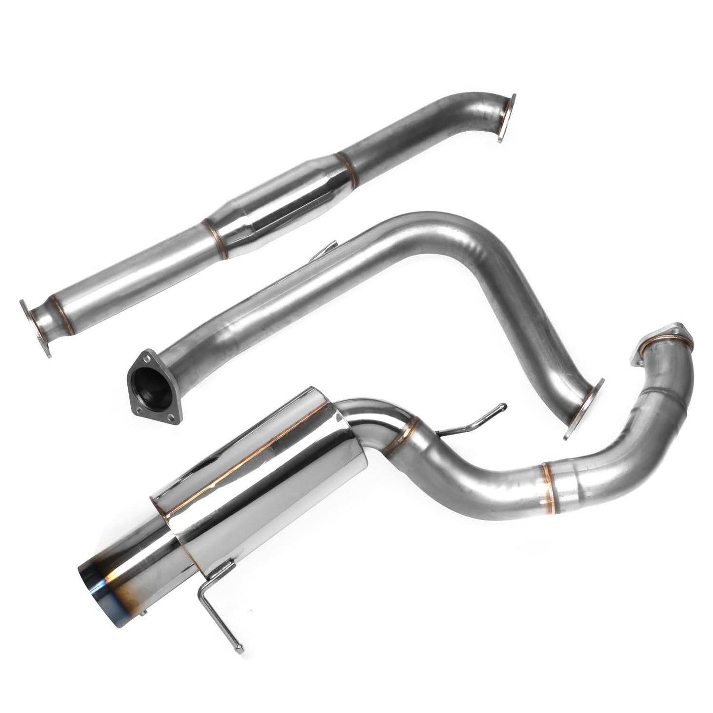 00-05 Mitsubishi Eclipse V6 Catback Exhaust Single Burnt Tip Stainless Steel