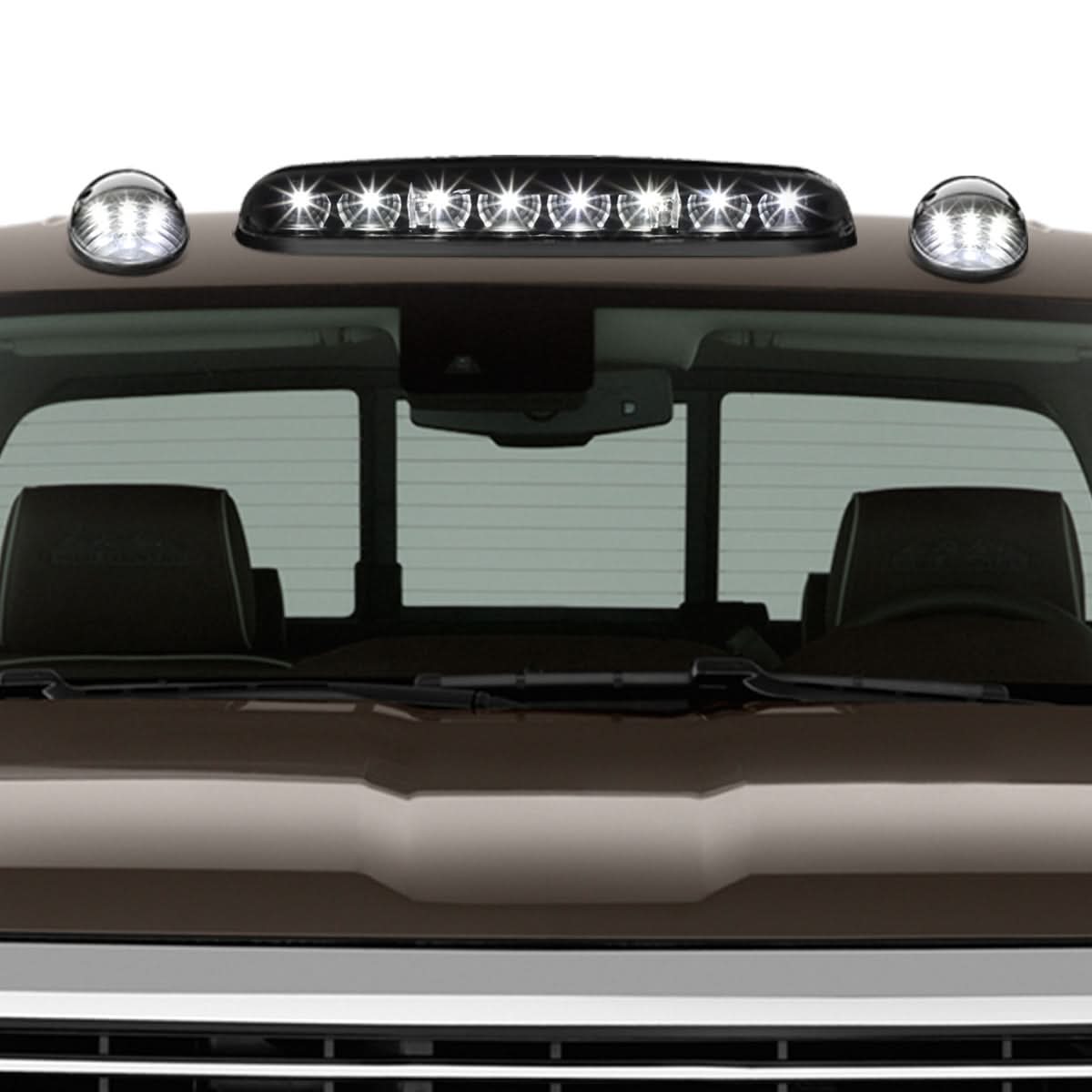 2002-2007 Chevrolet Silverado / GMC Sierra Cab Light - Black Housing / White LED