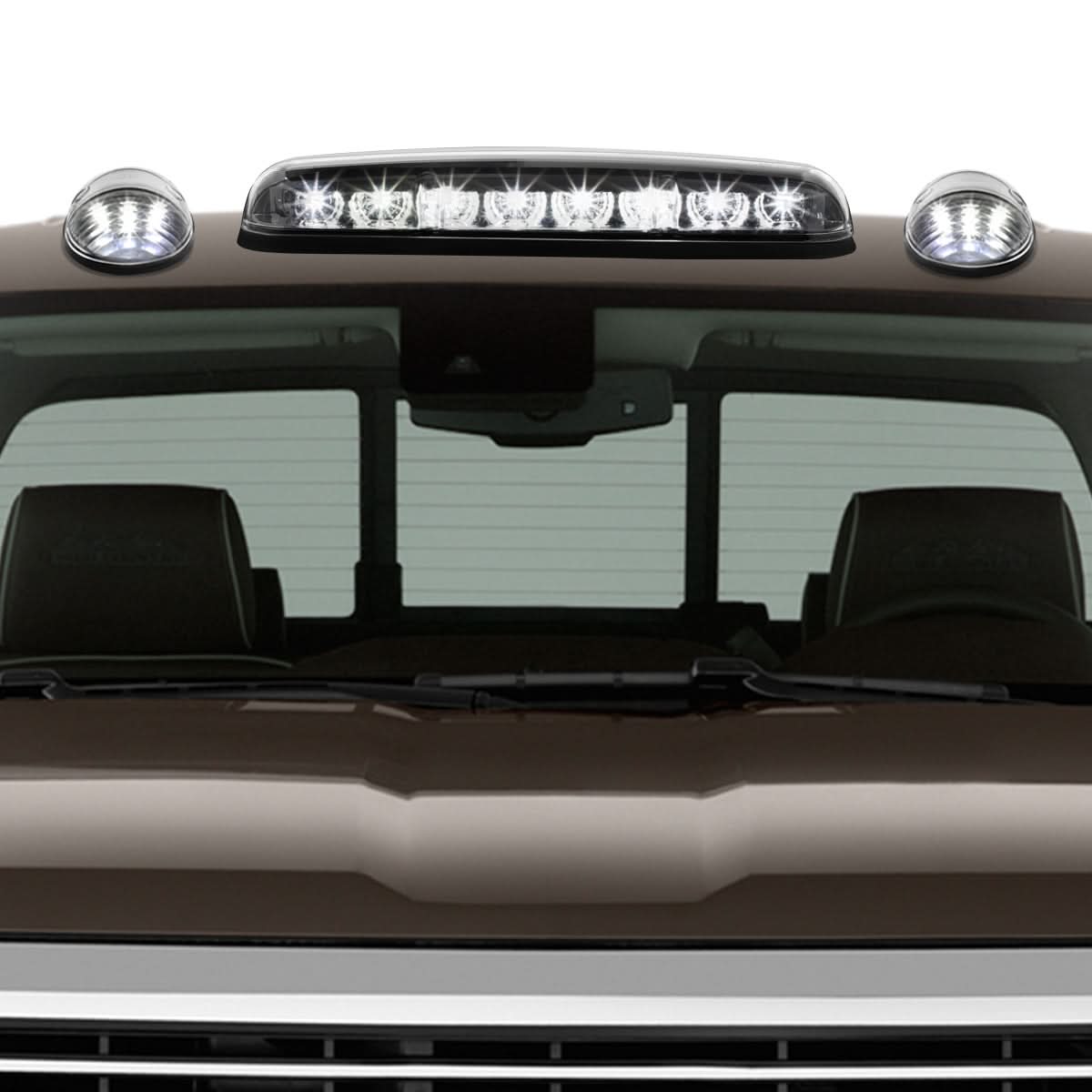 02-07 Chevy Silverado / GMC Sierra Cab Light - Chrome Housing White LED
