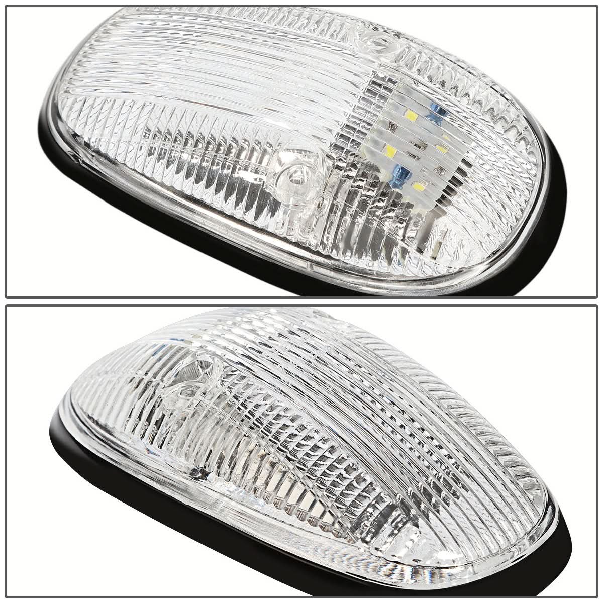 99-02 Dodge Ram 2500/3500 Chrome Housing White LED Cab Light