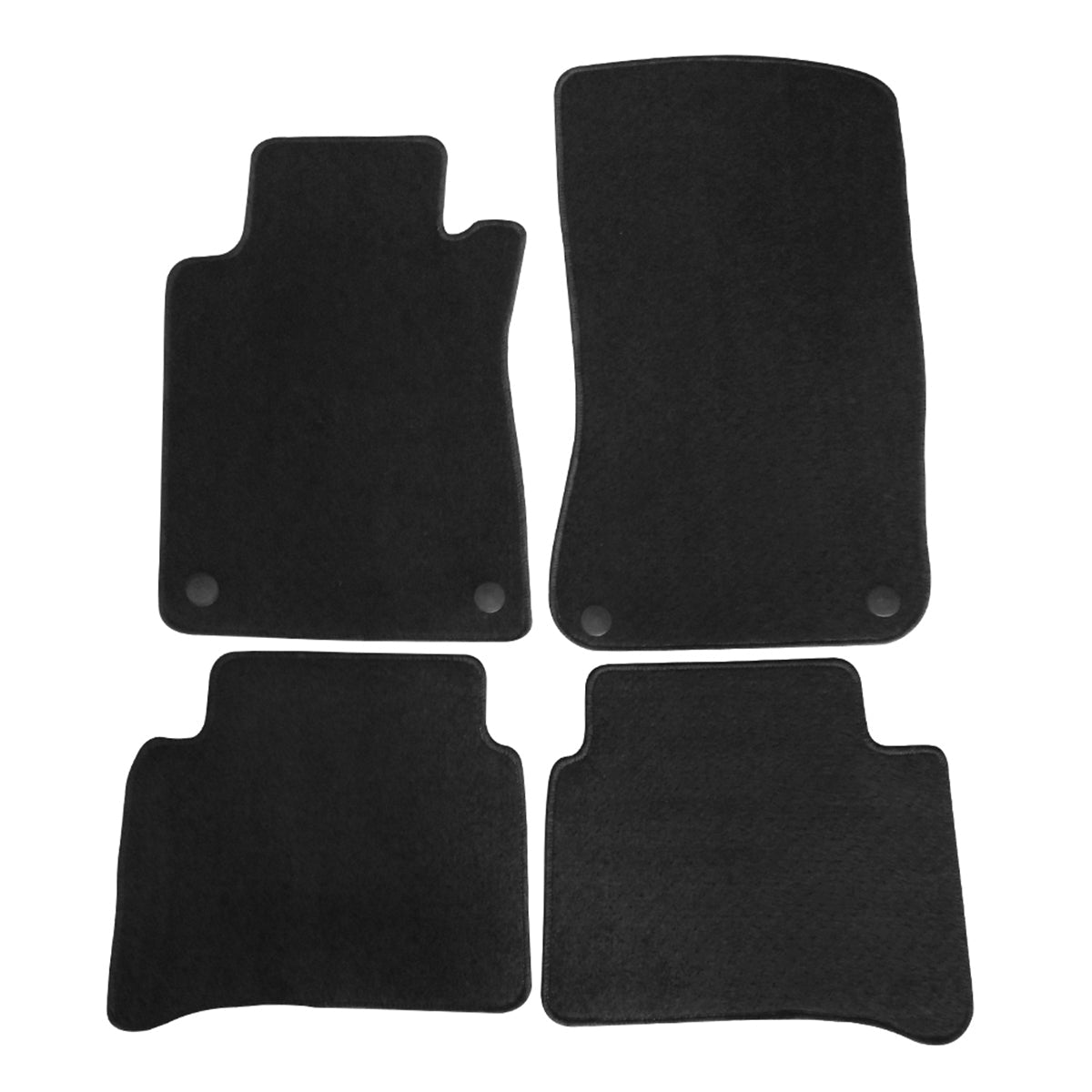 Car Floor Mat for 2003-09 Mercedes-Benz W211 E-Class Black Carpet 4PC