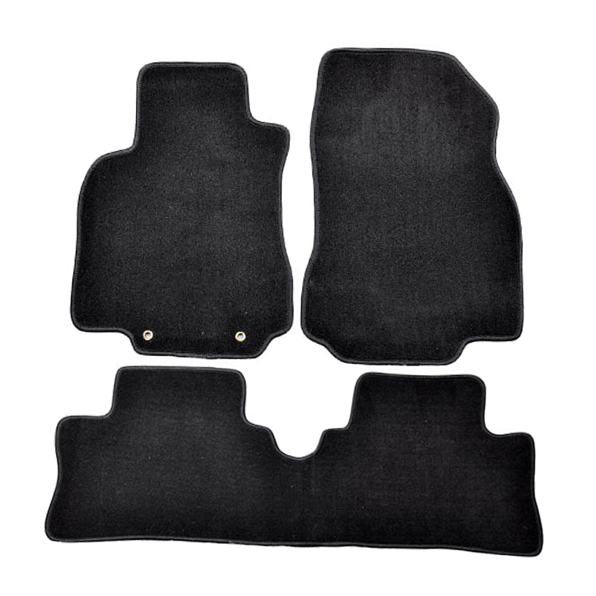 Car Floor Mat for 2009-2014 Nissan Cube Black Carpet 3PC Nylon
