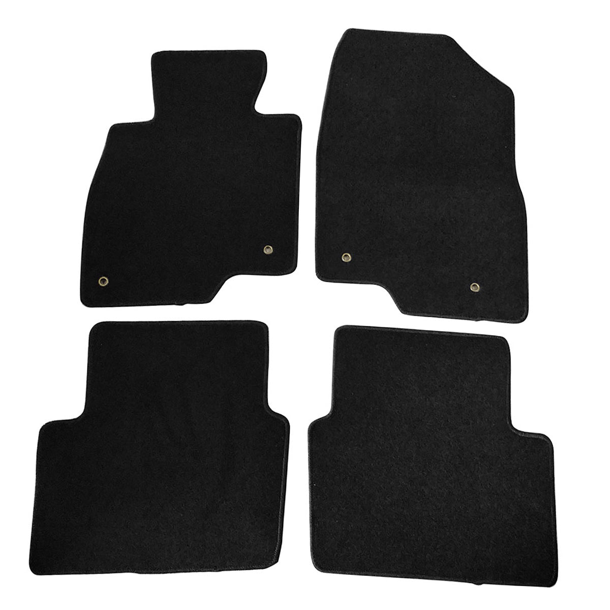 Car Floor Mat for 2014-2018 Mazda 3 Black Carpet 4PC Nylon
