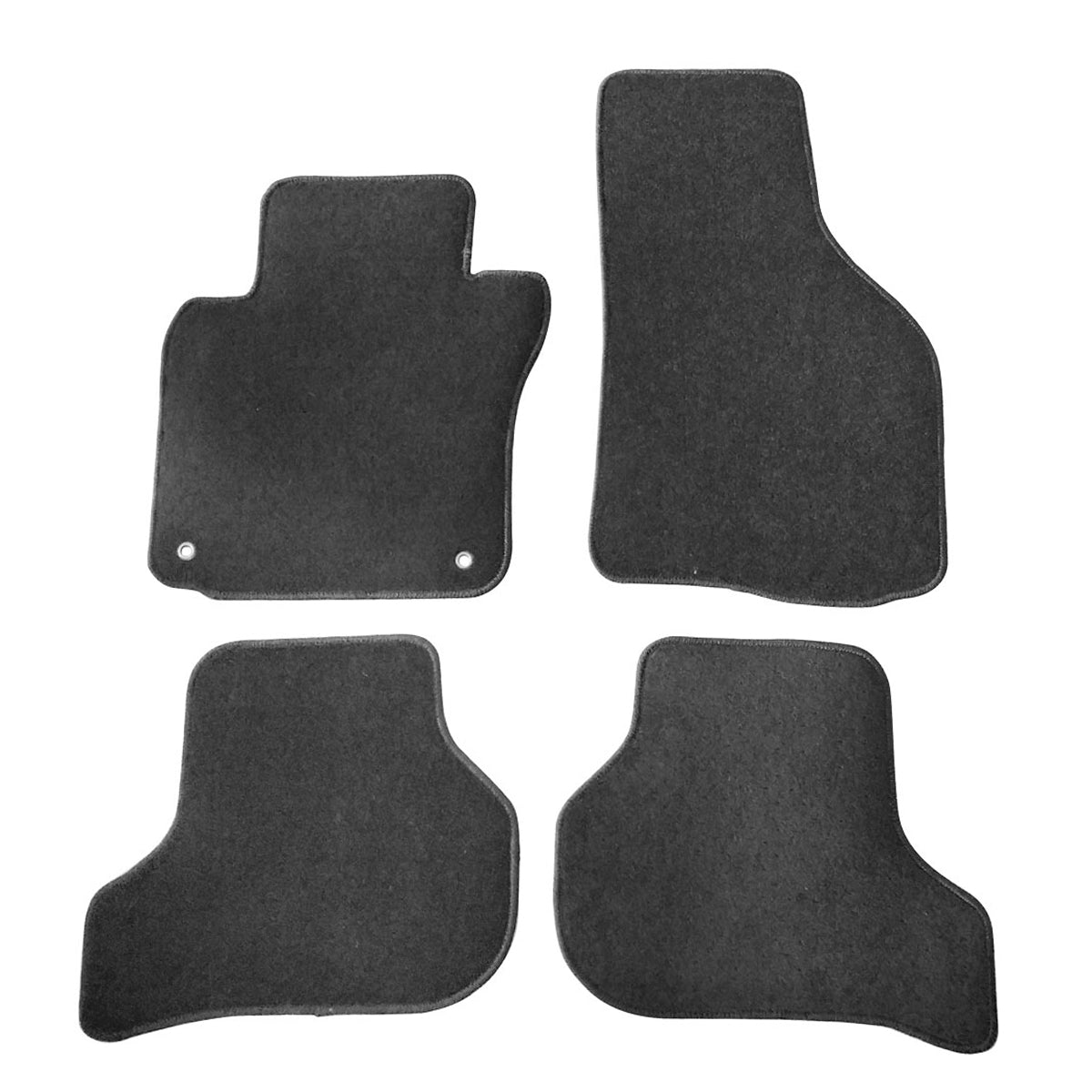 Car Floor Mat for 2010-14 Volkswagen MKIV Golf & GTI Black Carpet 4PC