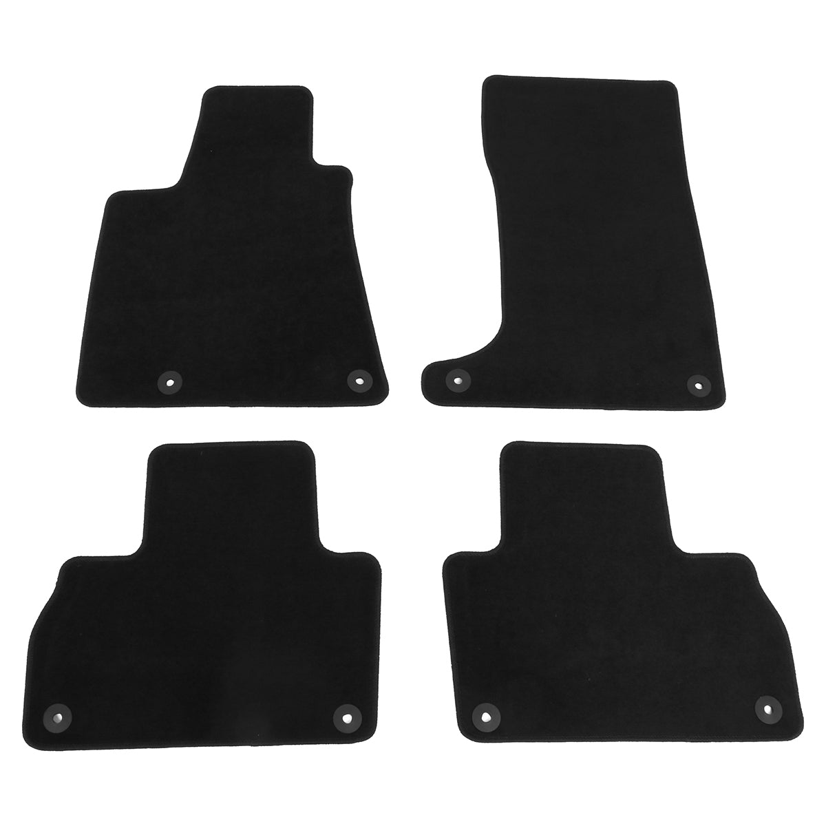 2017-2023 Maserati Levante 4PCS Black Front Floor Mats Carpets Nylon