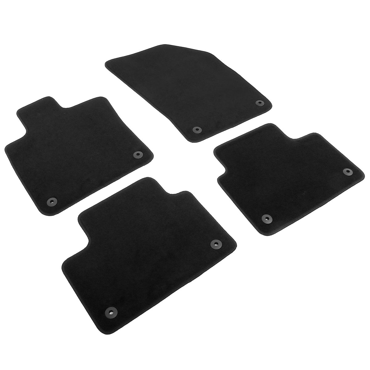 2019-2025 Volvo S60 / V60 / V60 Cross Country Black Floor Mats Nylon