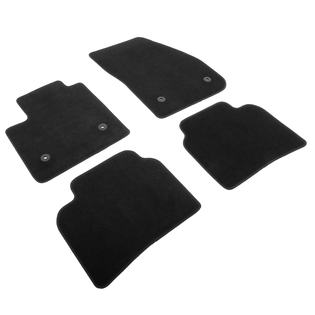 2019-2025 Cadillac XT4 OE Black Front Rear Floor Mats Carpets Nylon