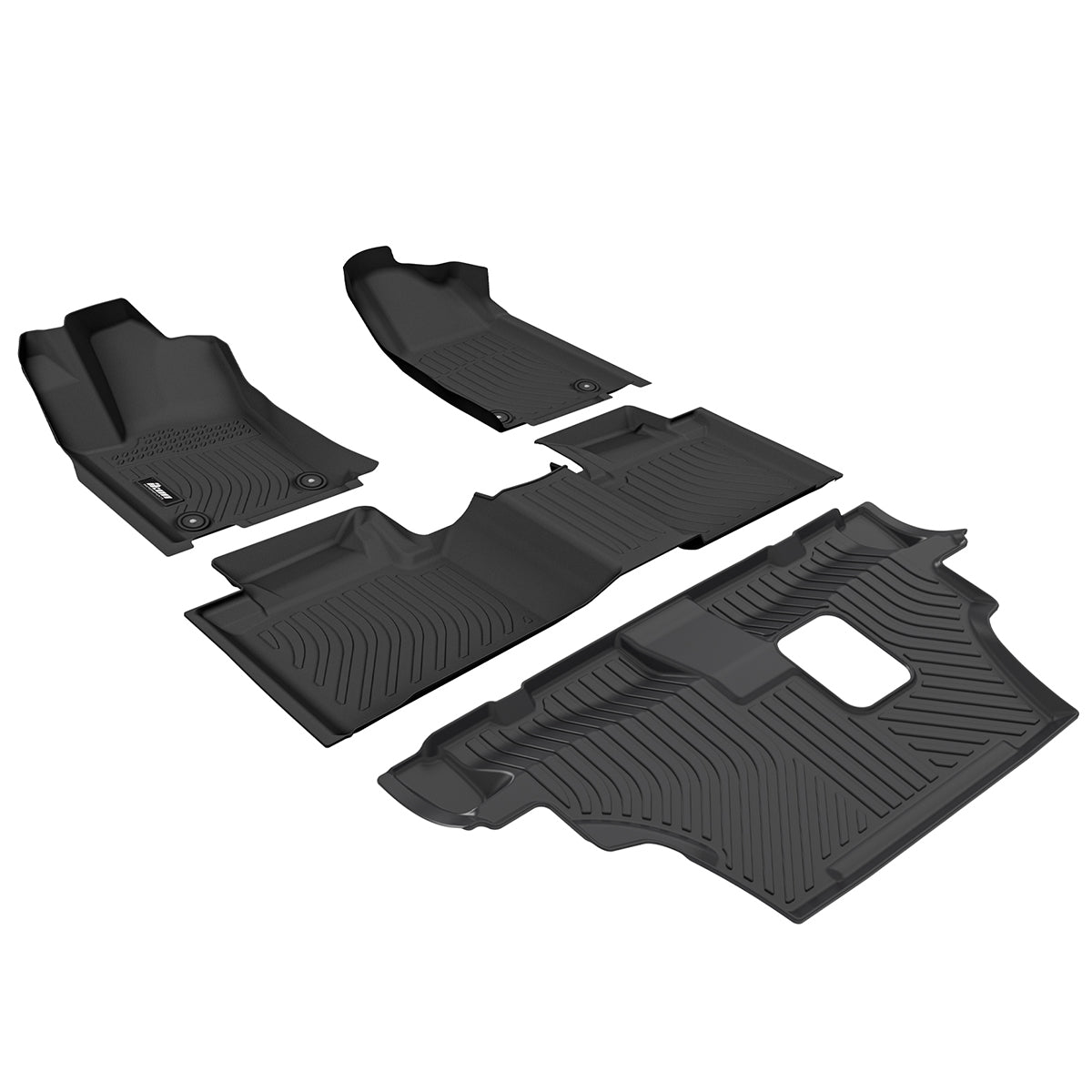 2016-2025 Dodge Durango 7 Passenger 3D Floor Mats Carpet Liners - TPE