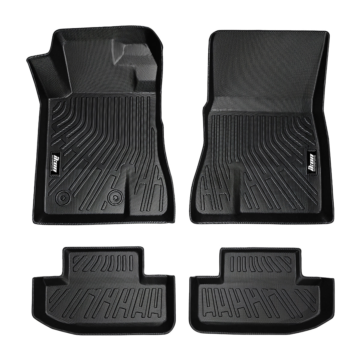 2015-2024 Ford Mustang 3D Molded Floor Mats All Weather Carpets TPE