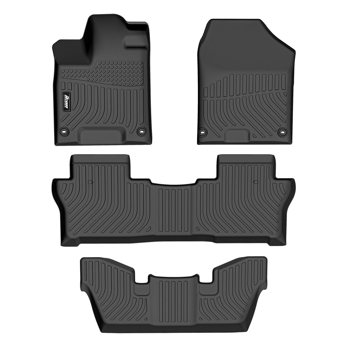 2016-2023 Honda Pilot All Weather 3D Floor Mats 7 Passenger Carpet TPE